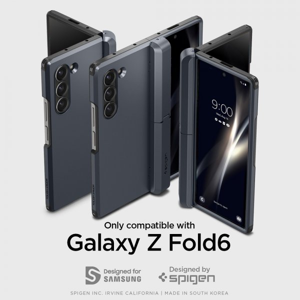 Spigen Samsung Galaxy Z Fold 6 Skal Tough Armor Pro P Metal Slate