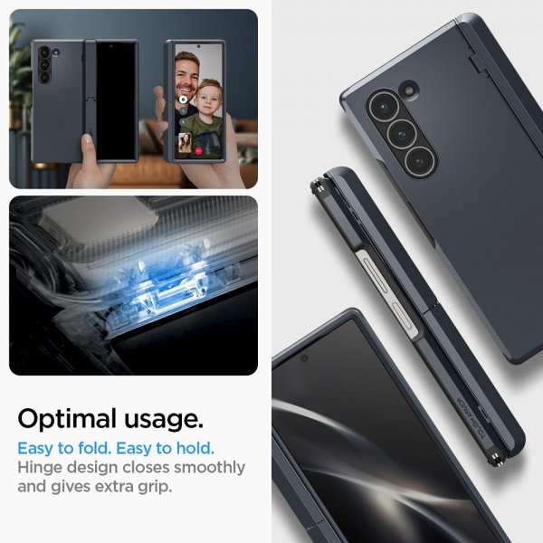 Spigen Samsung Galaxy Z Fold 6 Skal Tough Armor Pro P Metal Slate