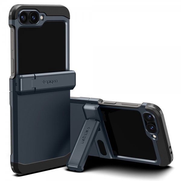 Spigen Samsung Galaxy Z Flip 6/Flip 7 FE Skal Tough Armor Pro Metal Slate