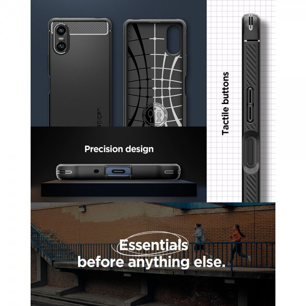Spigen Sony Xperia 10 VI Skal Rugged Armor Matte Black