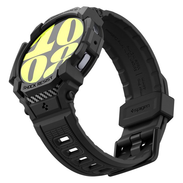 Spigen Samsung Galaxy Watch 7 40mm Armband och Skal Rugged Armor Pro Matte Black