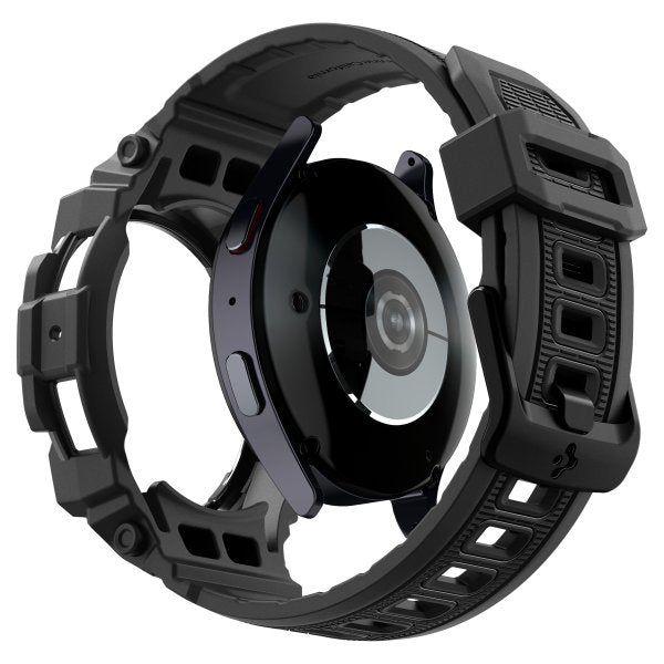 Spigen Samsung Galaxy Watch 7 44mm Armband och Skal Rugged Armor Pro Matte Black