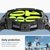 Spigen Samsung Galaxy Watch 7 44mm Armband och Skal Rugged Armor Pro Matte Black