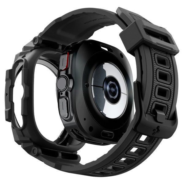 Spigen Samsung Galaxy Watch Ultra Armband och Skal Rugged Armor Pro Matte Black