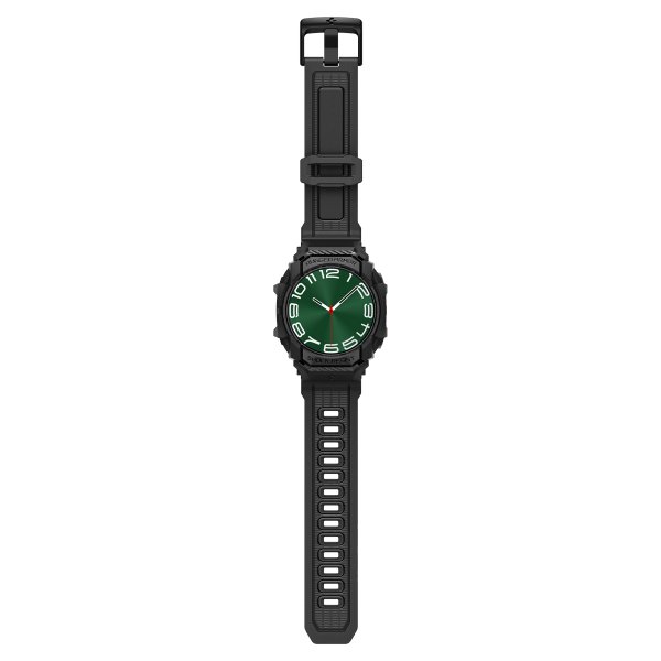 Spigen Samsung Galaxy Watch Ultra Armband och Skal Rugged Armor Pro Matte Black