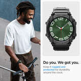 Spigen Samsung Galaxy Watch Ultra Armband och Skal Rugged Armor Pro Matte Black