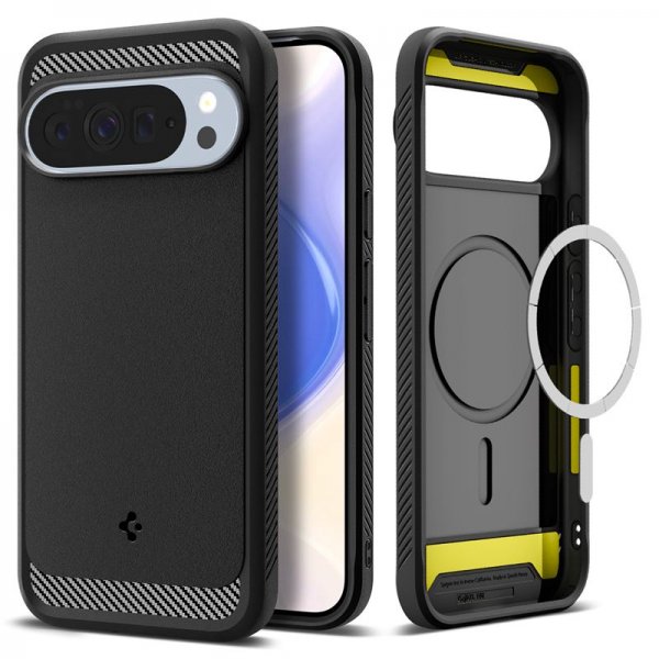 Spigen Google Pixel 10 Pro XL Skal Rugged Armor MagFit Matte Black