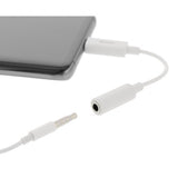 Deltaco Adapter USB-C till 3.5mm Vit