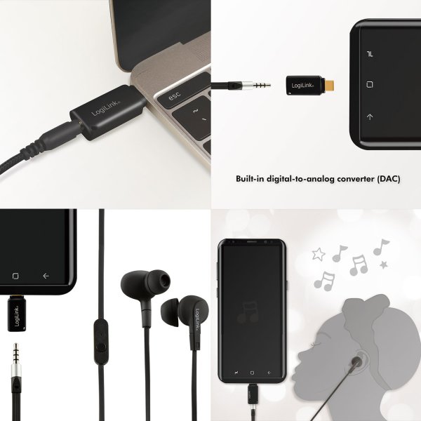 LogiLink Adapter USB-C to 3.5mm DAC