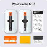 Spigen iPhone 13/13 Pro/14/16e/17e Skärmskydd GLAS.tR EZ Fit Privacy 2-pack