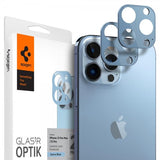 Spigen iPhone 13 Pro/iPhone 13 Pro Max Kameraskydd Glas.tR Optik 2-pack Sierra Blue