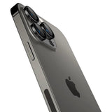 Spigen iPhone 14/15/16/17 Pro & Pro Max Kameraskydd GLAS.tR EZ Fit Optik Pro 2-pack Svart