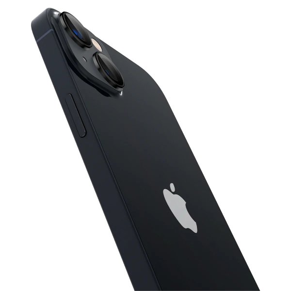 Spigen iPhone 14/15/iPhone 14/15 Plus Kameraskydd GLAS.tR EZ Fit Optik Pro 2-pack Svart