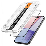Spigen iPhone 15 Pro Skärmskydd GLAS.tR EZ Fit FC Svart 2-pack