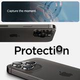 Spigen iPhone 14/15/16/17 Pro & Pro Max Kameraskydd GLAS.tR EZ Fit Optik Pro 2-pack Crystal Clear