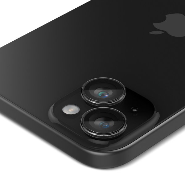 Spigen iPhone 14/15/14 Plus/15 Plus Kameraskydd GLAS.tR EZ Fit Optik Pro Crystal Clear 2-pack