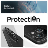 Spigen iPhone 14/15/14 Plus/15 Plus Kameraskydd GLAS.tR EZ Fit Optik Pro Crystal Clear 2-pack