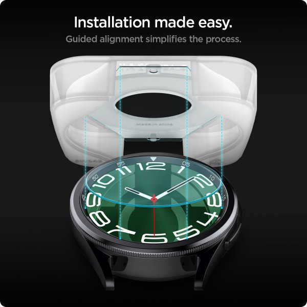 Spigen Samsung Galaxy Watch 6 Classic 47mm Skärmskydd GLAS.tR EZ Fit 2-pack