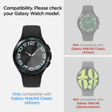 Spigen Samsung Galaxy Watch 6 Classic 43mm Skärmskydd GLAS.tR EZ Fit 2-pack