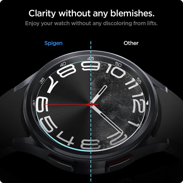 Spigen Samsung Galaxy Watch 6 Classic 43mm Skärmskydd GLAS.tR EZ Fit 2-pack