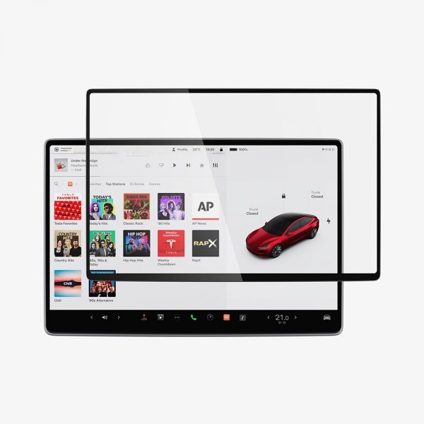 Spigen Skärmskydd GLAS.tR EZ FIT Anti-Glare Tesla Model 3 (2024)