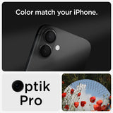 Spigen iPhone 16/iPhone 16 Plus Kameraskydd GLAS.tR EZ Fit Optik Pro 2-pack Svart