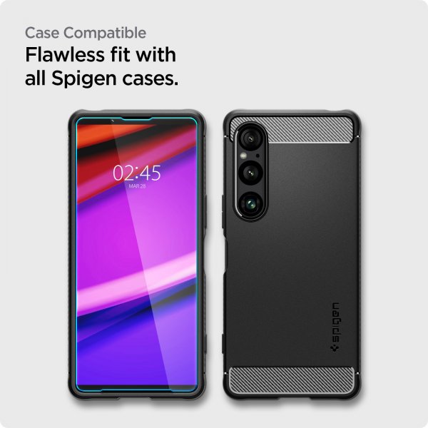 Spigen Sony Xperia 1 VI Skärmskydd GLAS.tR ALIGNmaster 2-pack