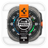 Spigen Samsung Galaxy Watch Ultra Skärmskydd GLAS.tR EZ Fit 2-pack
