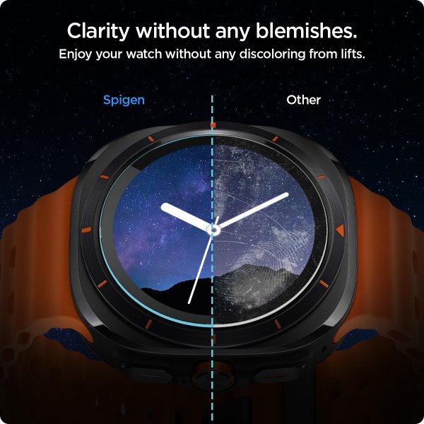Spigen Samsung Galaxy Watch Ultra Skärmskydd GLAS.tR EZ Fit 2-pack