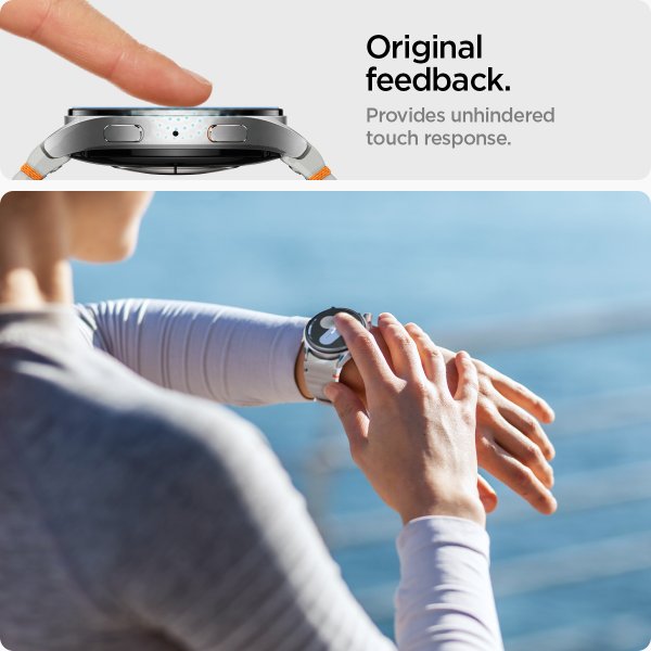 Spigen Samsung Galaxy Watch 7 44mm Skärmskydd GLAS.tR EZ Fit 2-pack