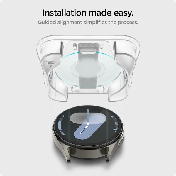 Spigen Samsung Galaxy Watch 7 44mm Skärmskydd GLAS.tR EZ Fit 2-pack