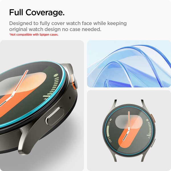 Spigen Samsung Galaxy Watch 7 40mm Skärmskydd GLAS.tR EZ Fit 2-pack