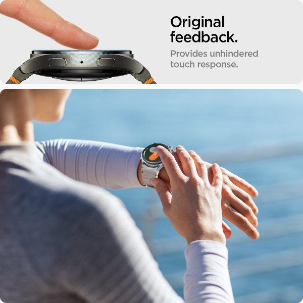 Spigen Samsung Galaxy Watch 7 40mm Skärmskydd GLAS.tR EZ Fit 2-pack