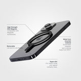 agood company Avtagbar MagSafe-ring Svart