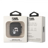 Karl Lagerfeld AirPods 1/2 Skal 3D Logo Svart