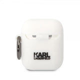 Karl Lagerfeld AirPods 1/2 Skal 3D Logo Vit