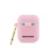 Hello Kitty AirPods 1/2 Skal Liquid Silicone Rosa