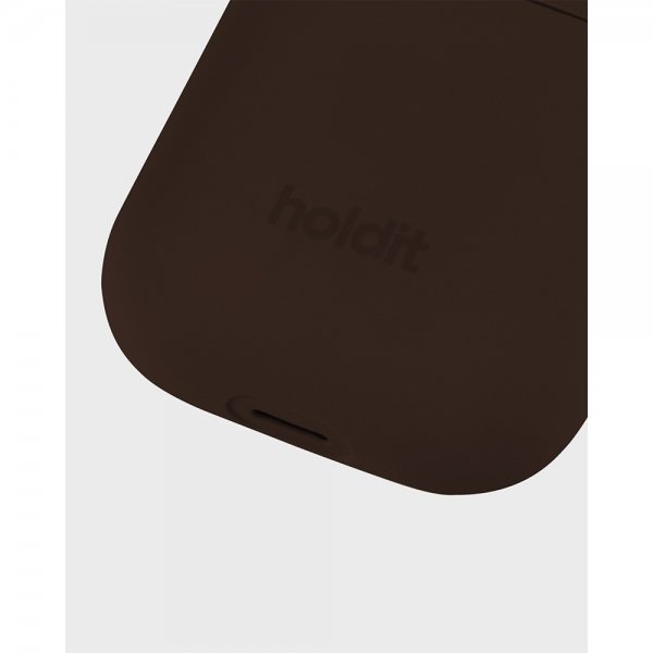 holdit AirPods 1/2 Skal Silikon Chocolate