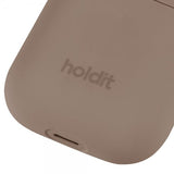 holdit AirPods 1/2 Skal Silikon Mocha Brown