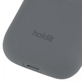 holdit AirPods 1/2 Skal Silikon Space Gray