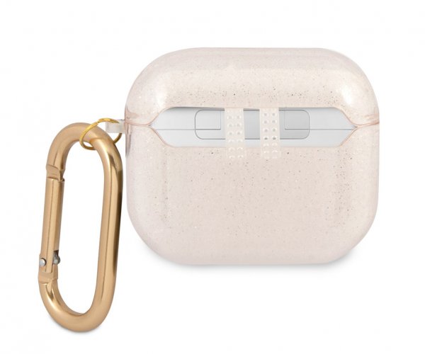 Guess AirPods 3 Skal Glitter Case Guld