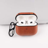 AirPods 3 Skal Lädertextur Ljusbrun