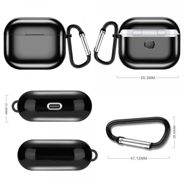 AirPods 3 Skal Pläterad Svart