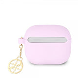 Guess AirPods 3 Skal Classic Logo 4G Charm Lila