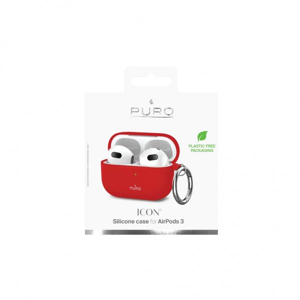 Puro AirPods 3 Skal Icon Röd