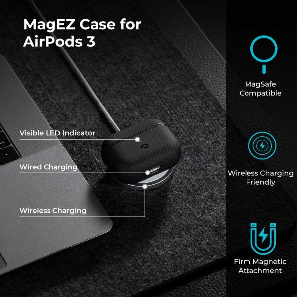 Pitaka AirPods 3 Skal MagEZ Case Svart