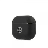 Mercedes Benz AirPods 3 Skal Metal Logo Svart