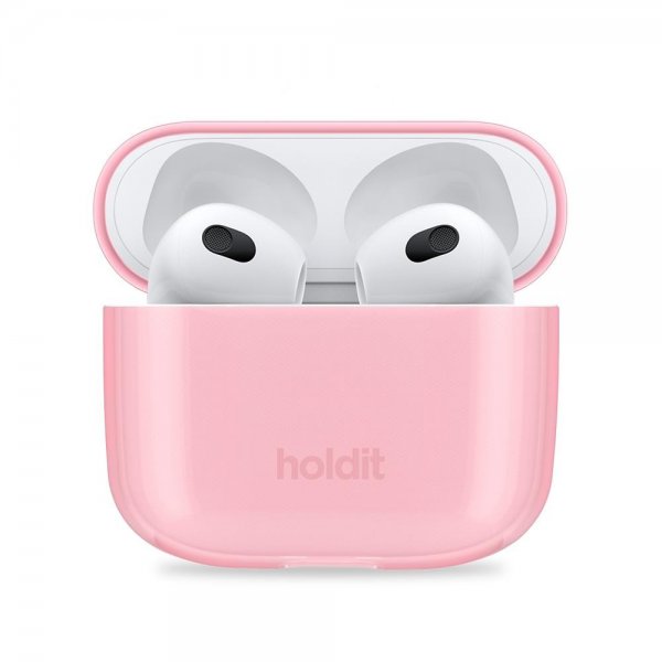 holdit AirPods 3 Skal Seethru Bright Pink