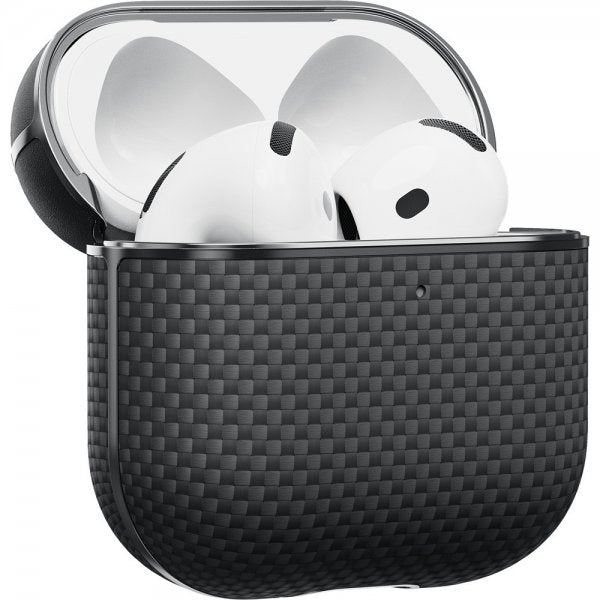 Pitaka AirPods 4 Skal Aramid Fiber Black/Grey