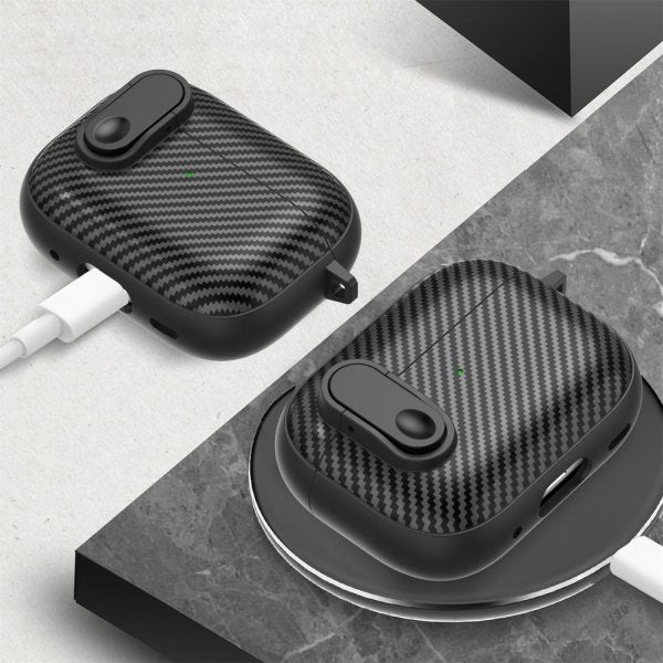 AirPods Pro 2 Skal Kolfibermönster Ljusgrön